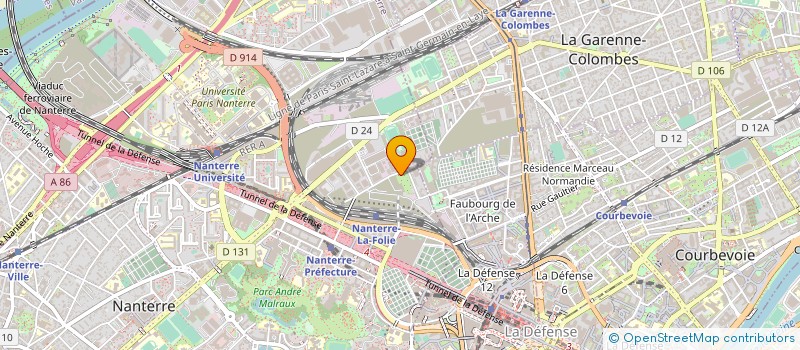 localisation de l'entreprise EURO BAT à NANTERRE