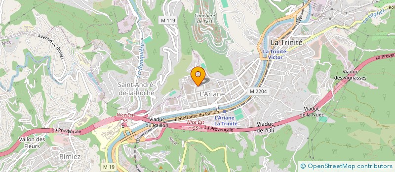 localisation de l'entreprise EURO BAT à NICE