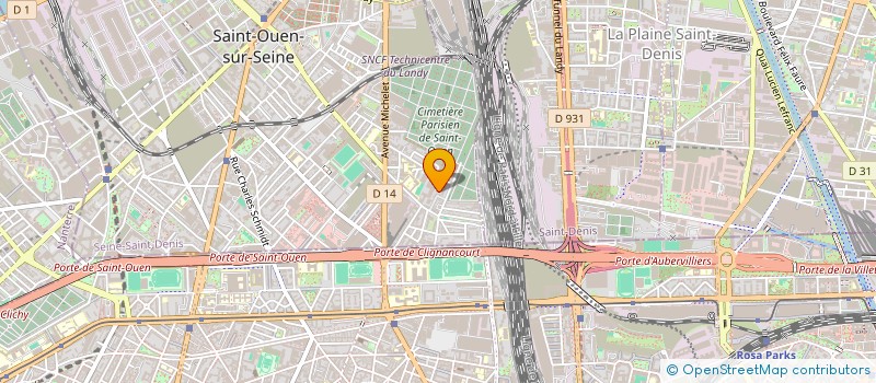 localisation de l'entreprise EURO BAT à SAINT-OUEN-SUR-SEINE
