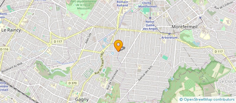 localisation de l'entreprise EURO BAT à GAGNY