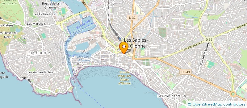 localisation de l'entreprise EURO BAT 85 à LES SABLES D'OLONNE