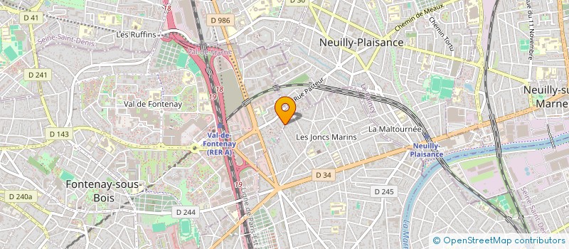 localisation de l'entreprise EURO BAT SPAR  LE PERREUX-SUR-MARNE