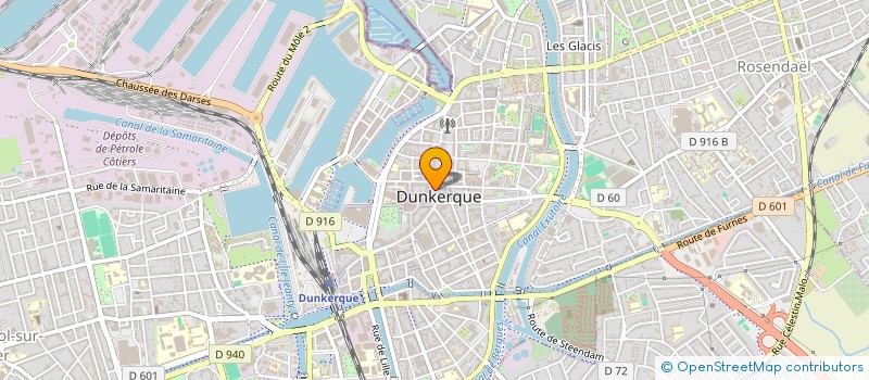 localisation de l'entreprise EURO BATI à DUNKERQUE