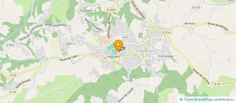 localisation de l'entreprise EURO-BATI  HASPARREN