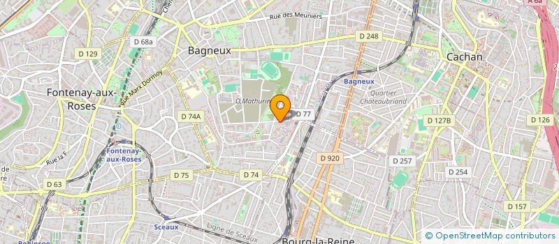 localisation de l'entreprise EURO-BATI-NET à BAGNEUX