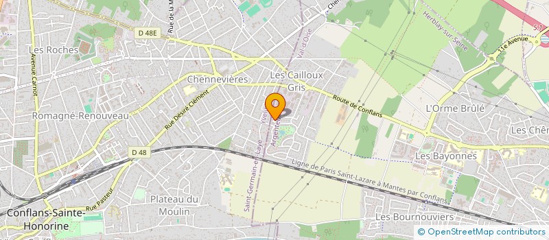 localisation de l'entreprise EURO BATI PLUS  HERBLAY-SUR-SEINE