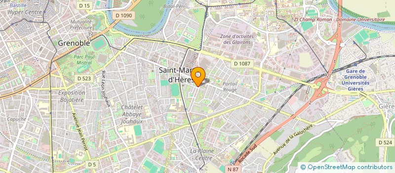 localisation de l'entreprise EURO BATIMENT 38  SAINT-MARTIN-D'HERES