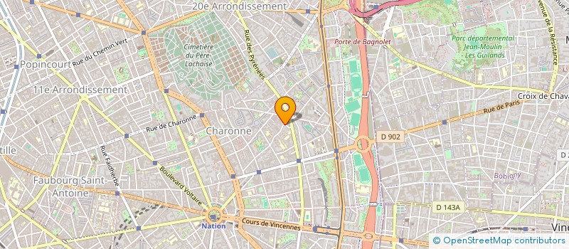 localisation de l'entreprise EURO BATIMENT  PARIS