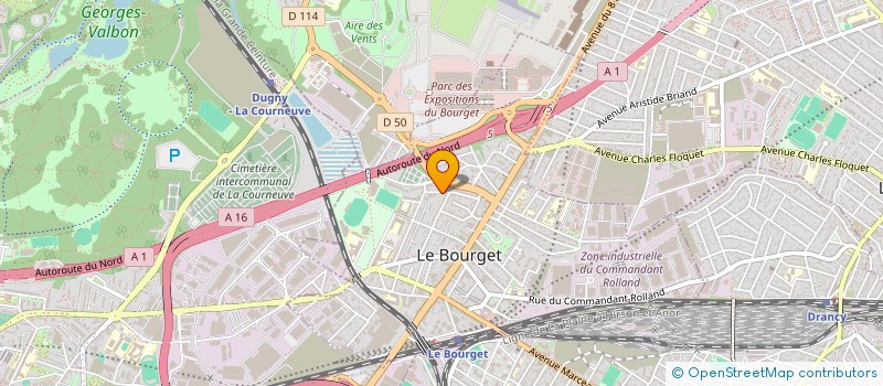 localisation de l'entreprise EURO-BATIMENT à LE BOURGET