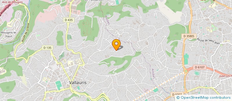 localisation de l'entreprise EURO BATIMENT ET ESPACES VERTS à VALLAURIS