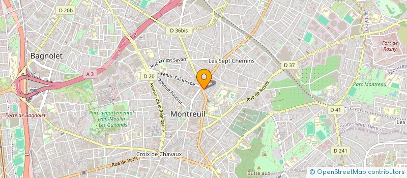 localisation de l'entreprise EURO BATIMENT PLUS à MONTREUIL