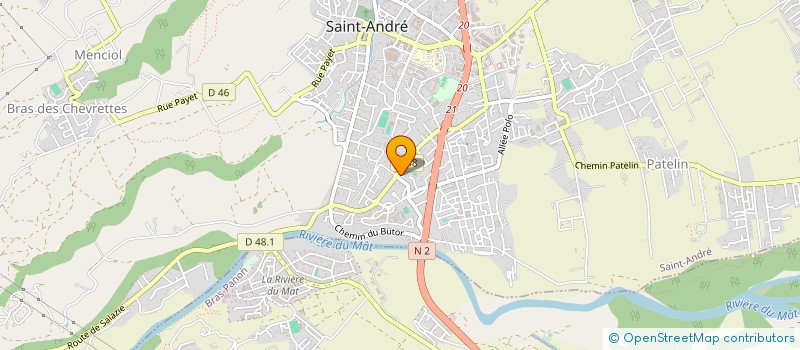 localisation de l'entreprise EURO BATIMENT TRAVAUX PUBLICS REUNION  SAINT-ANDRE