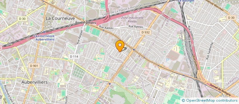 localisation de l'entreprise EURO BENGALE à LA COURNEUVE