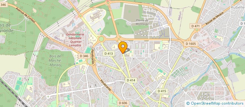 localisation de l'entreprise EURO-BIKE 77 à MELUN