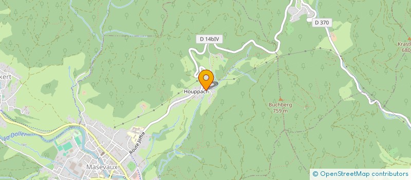 localisation de l'entreprise EURO BOIS à MASEVAUX-NIEDERBRUCK