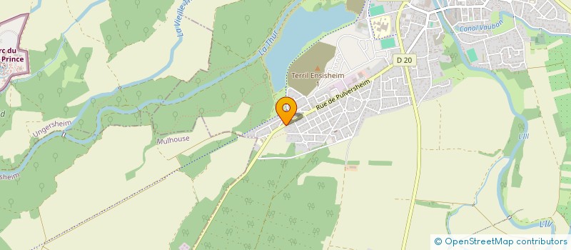 localisation de l'entreprise EURO BOIS SERVICE à ENSISHEIM