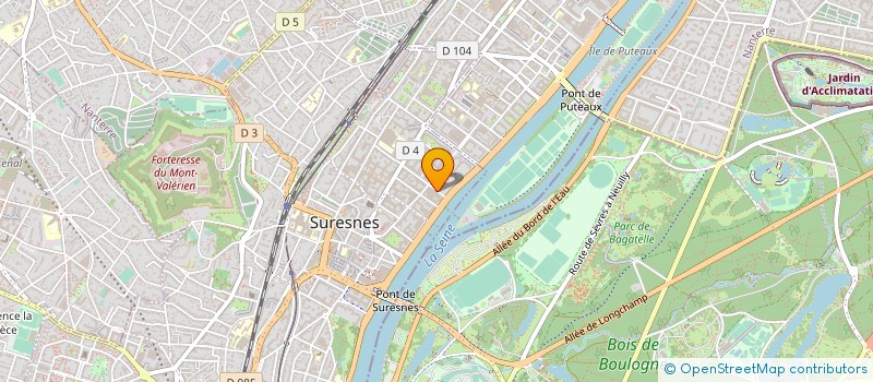 localisation de l'entreprise EURO BOIS TISSES à SURESNES