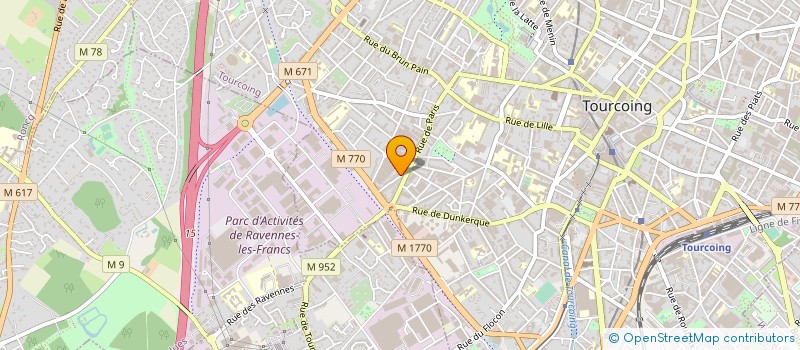 localisation de l'entreprise EURO BOULANGERIE à TOURCOING