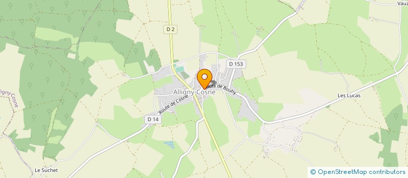 localisation de l'entreprise EURO BOUSKA à ALLIGNY-COSNE