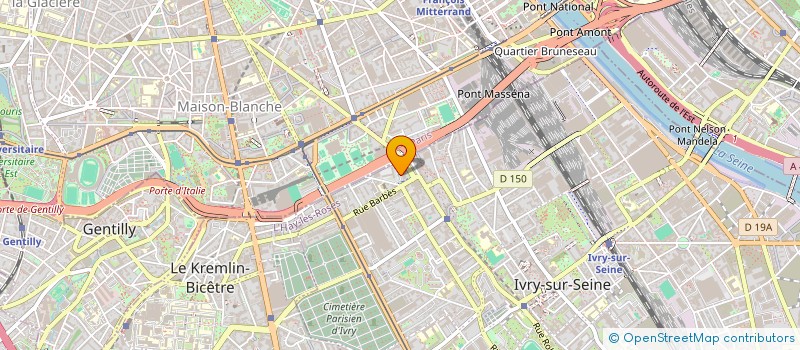 localisation de l'entreprise EURO BOXING  IVRY-SUR-SEINE