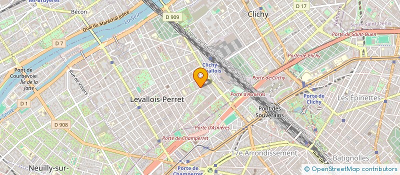 localisation de l'entreprise EURO BRASSERIE LE BULLIER à LEVALLOIS-PERRET