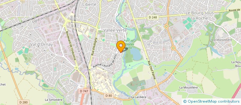 localisation de l'entreprise EURO BTP à ROCHE SUR YON (LA)