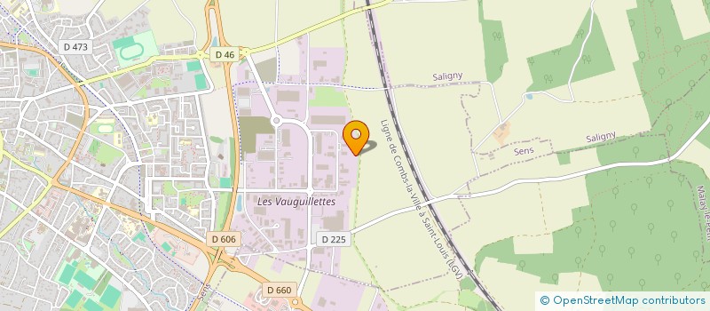 localisation de l'entreprise EURO BTP&RESEAU à SENS