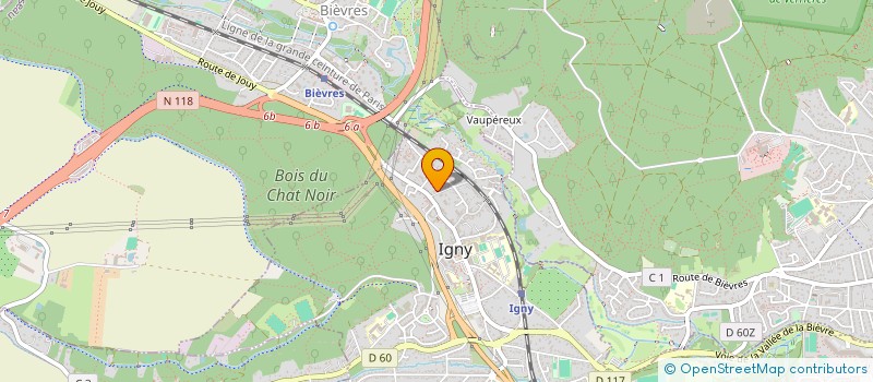 localisation de l'entreprise EURO BUILD ORGANISATION  IGNY