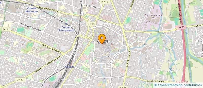 localisation de l'entreprise EURO BURO CONCEPT à COLMAR