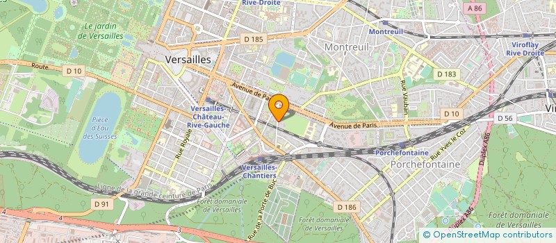 localisation de l'entreprise EURO BUYER CONSULTING à VERSAILLES