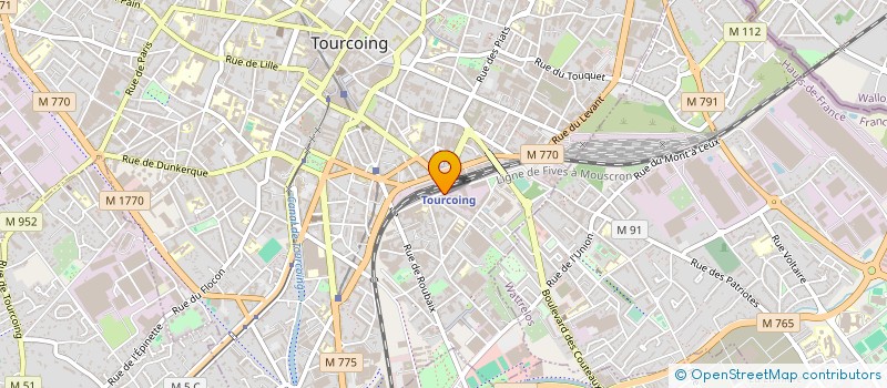 localisation de l'entreprise EURO C.R à TOURCOING