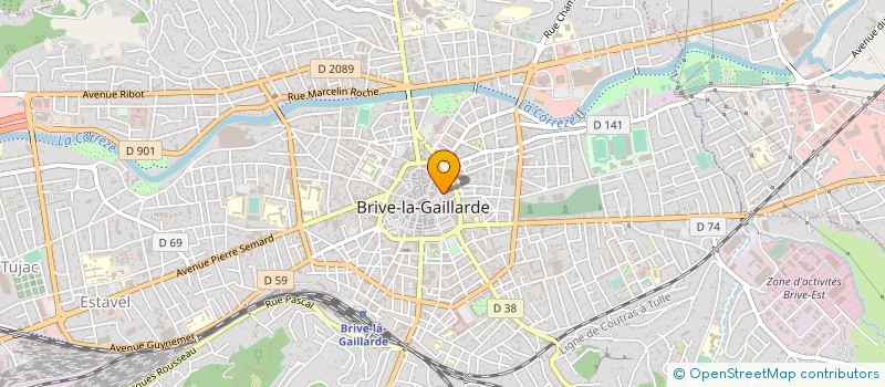 localisation de l'entreprise EURO C.T.H à BRIVE-LA-GAILLARDE