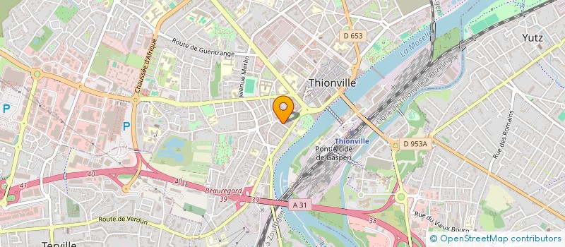 localisation de l'entreprise EURO'CAP ASSURANCES ET PLACEMENTS  THIONVILLE