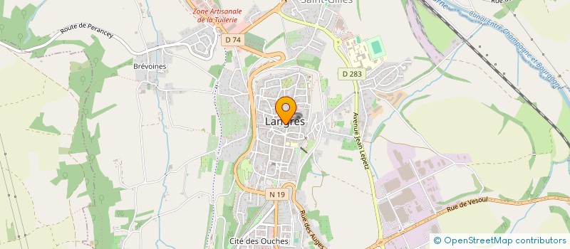 localisation de l'entreprise EURO CARGO à LANGRES