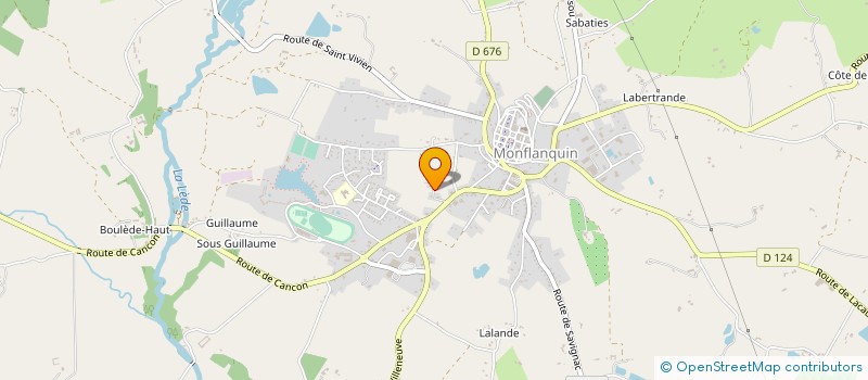 localisation de l'entreprise EURO CARRELAGES à MONFLANQUIN