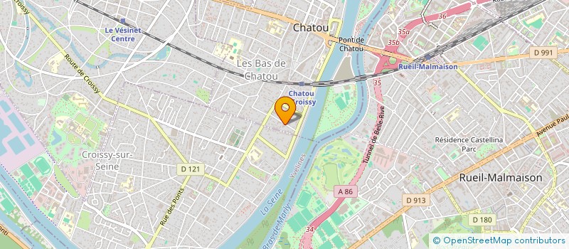 localisation de l'entreprise EURO CARRELAGES  CHATOU