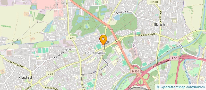 localisation de l'entreprise EURO CARS  RIXHEIM