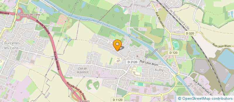 localisation de l'entreprise EURO CARS  AUBY