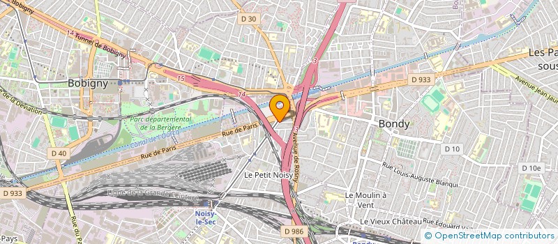 localisation de l'entreprise EURO CASH à NOISY-LE-SEC
