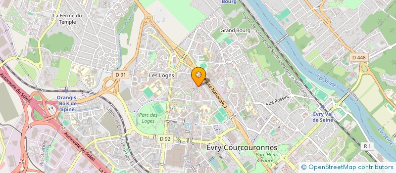 localisation de l'entreprise EURO CASH à EVRY-COURCOURONNES