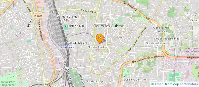 localisation de l'entreprise EURO CASH à FLEURY-LES-AUBRAIS