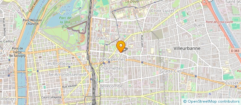 localisation de l'entreprise EURO CDR à VILLEURBANNE