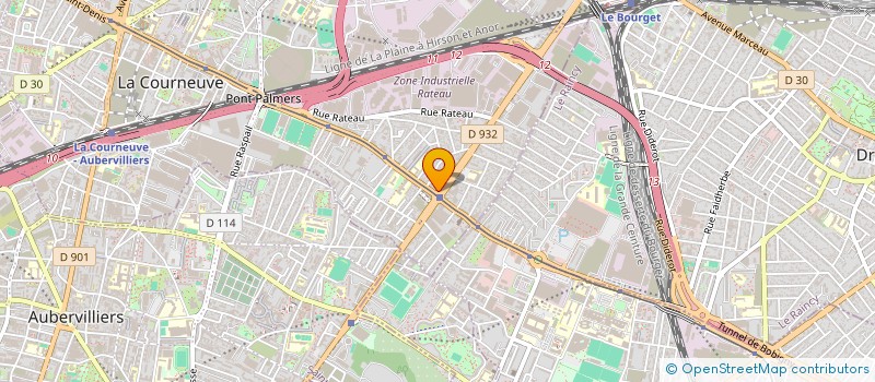 localisation de l'entreprise EURO CENTER à LA COURNEUVE
