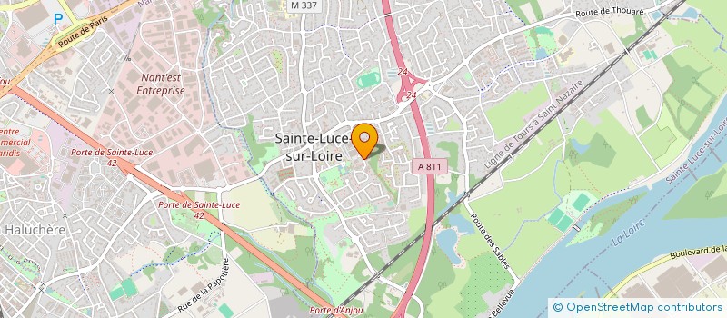 localisation de l'entreprise EURO-CENTRAFRIQUE  SAINTE-LUCE-SUR-LOIRE