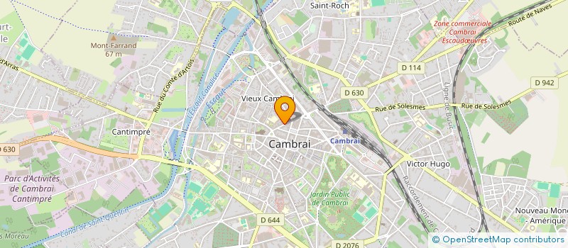 localisation de l'entreprise EURO CENTRE à CAMBRAI