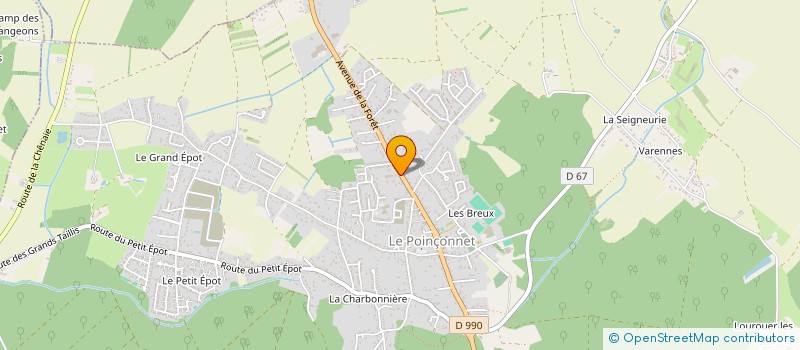 localisation de l'entreprise EURO CENTRE à LE POINCONNET