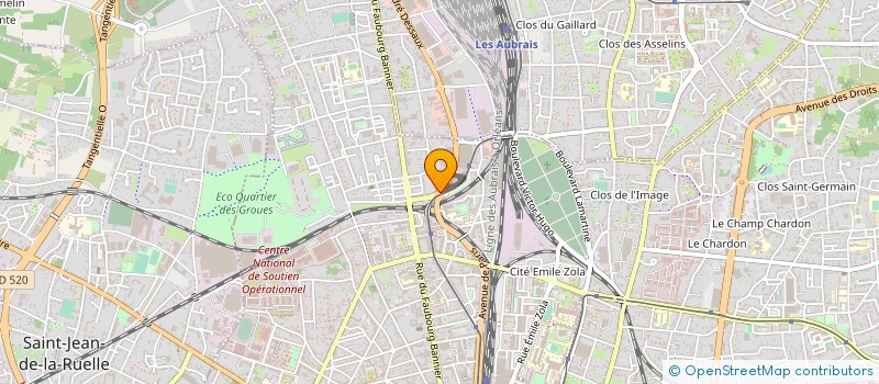 localisation de l'entreprise EURO CENTRE AUTO  ORLEANS