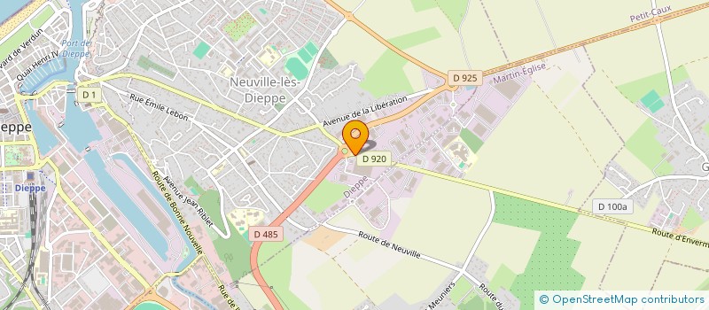 localisation de l'entreprise EURO CHANNEL CUSTOMS  DIEPPE