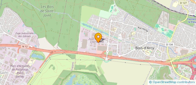 localisation de l'entreprise EURO CHARIOTS SERVICES  BOIS-D'ARCY