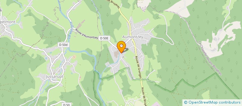 localisation de l'entreprise EURO CHAUFF' à GRANGES-AUMONTZEY